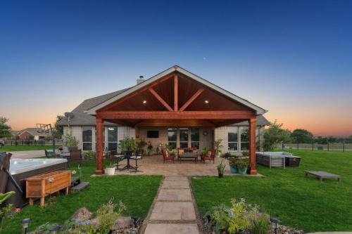 After outdoor living space