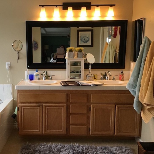 Before bathroom