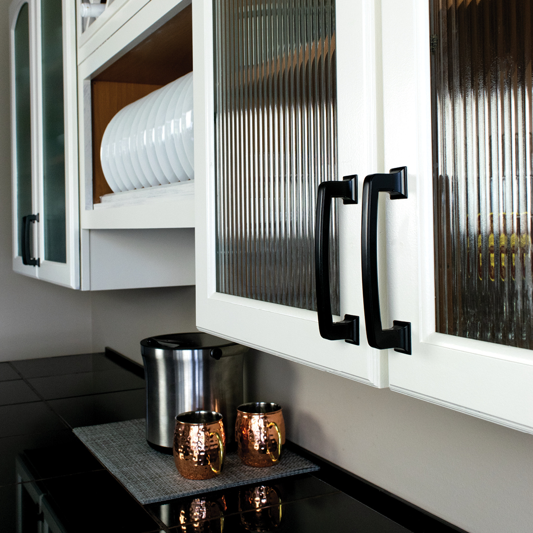 Berenson glass cabinets and handles