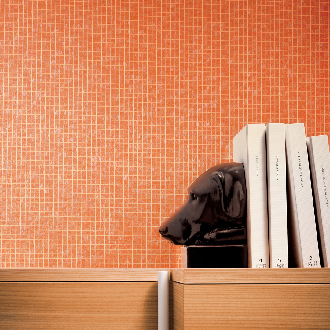 Bisazza orange glass tile