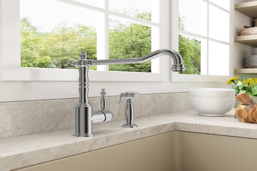 Bocchi silver faucet