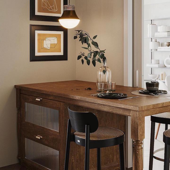 Colonial Bronze wooden drawers