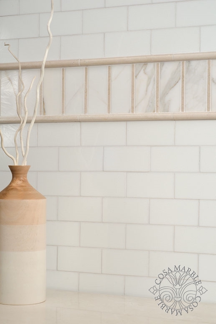 Cosa Marble white wall stone