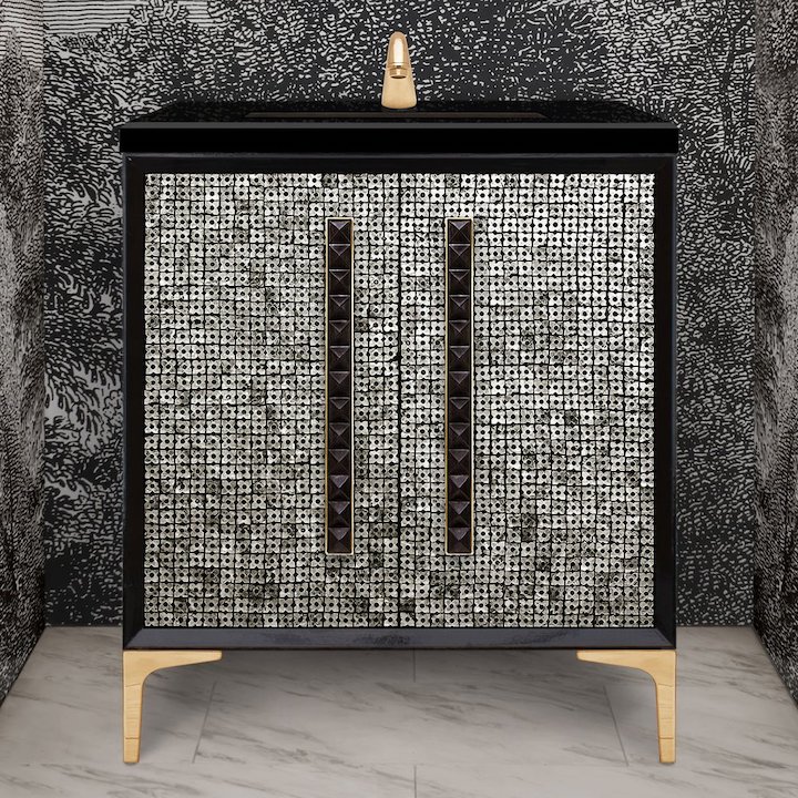 Linkasink black and gold vanity/sink