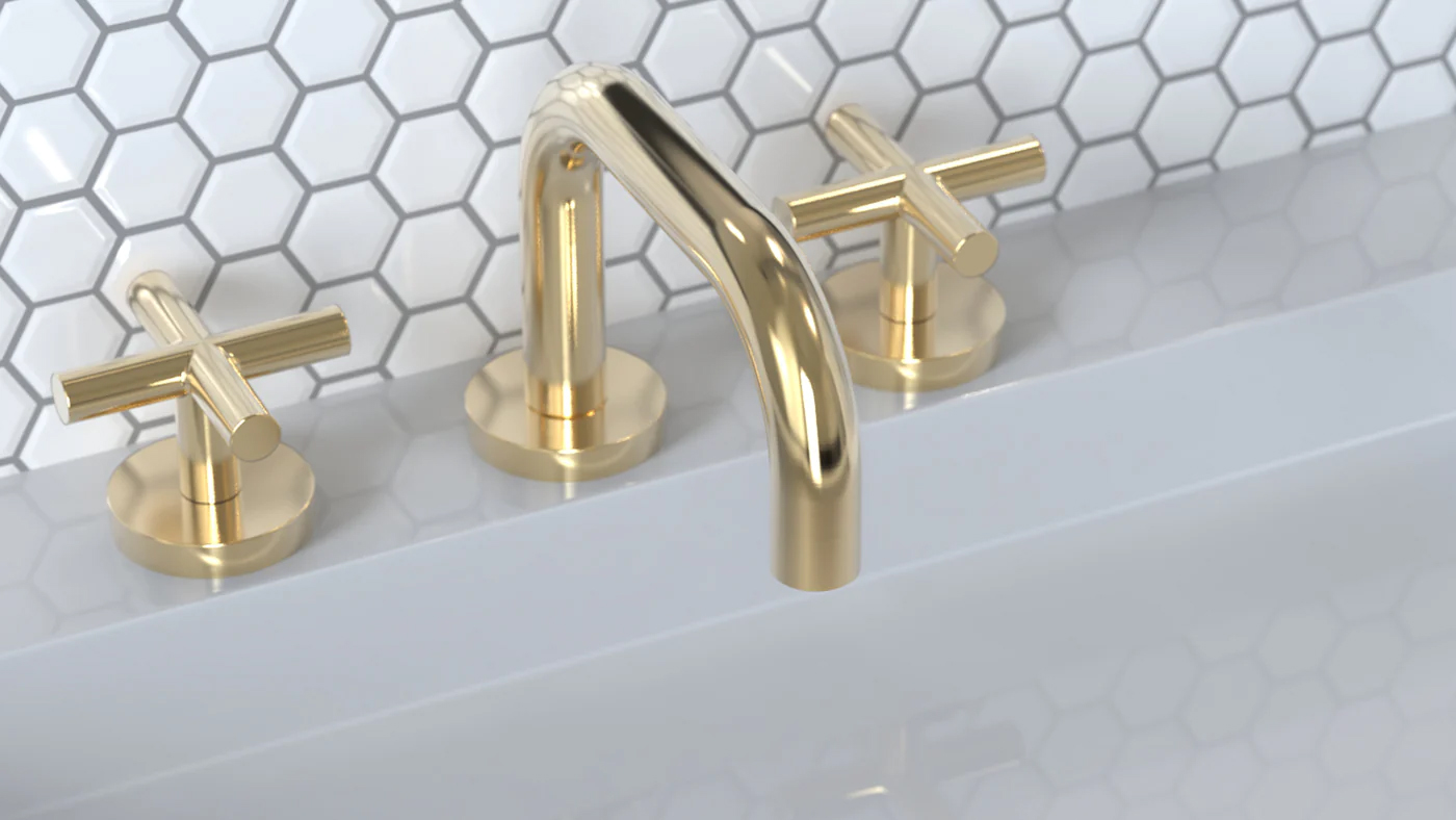 Phylrich gold bathroom faucet