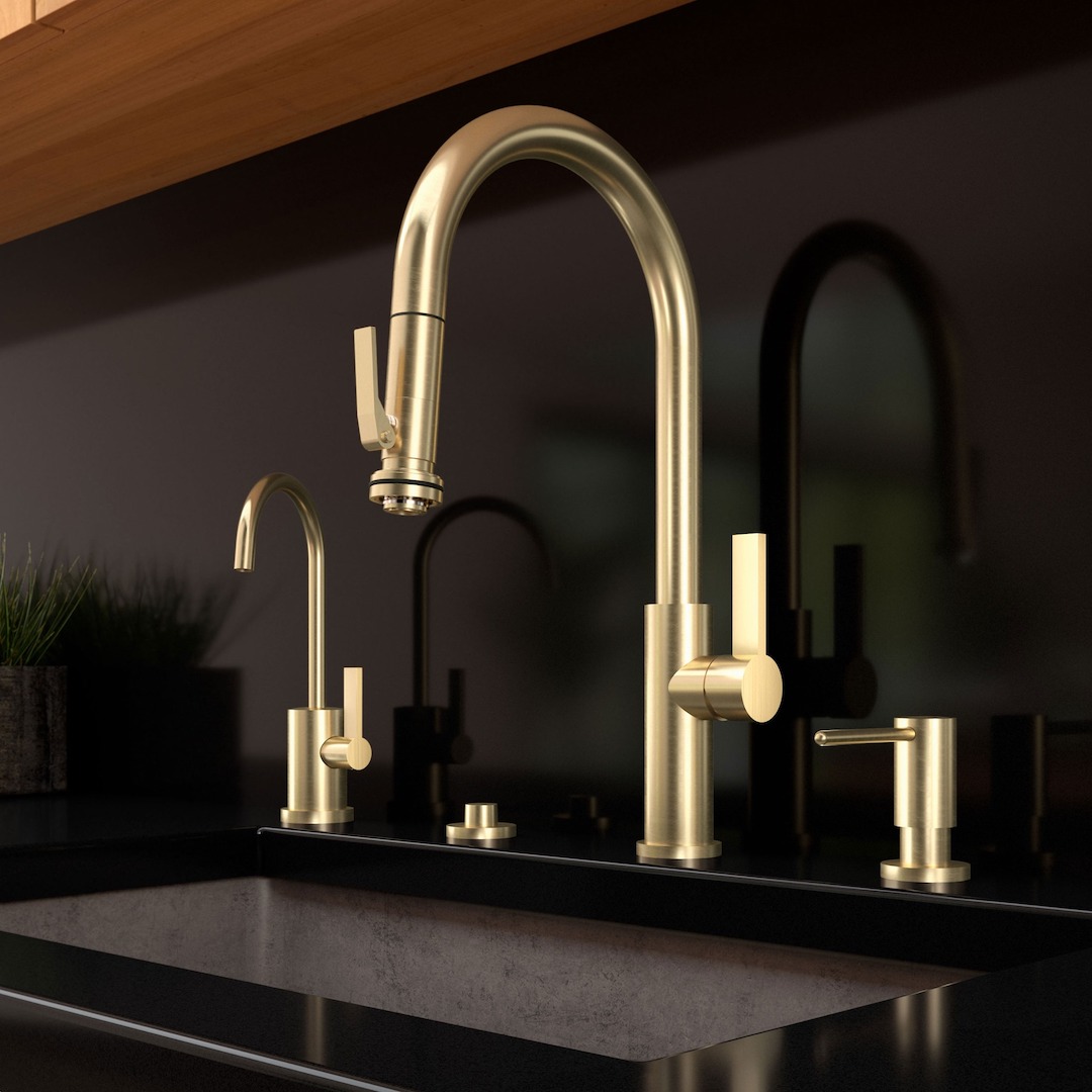 California Faucets gold faucet