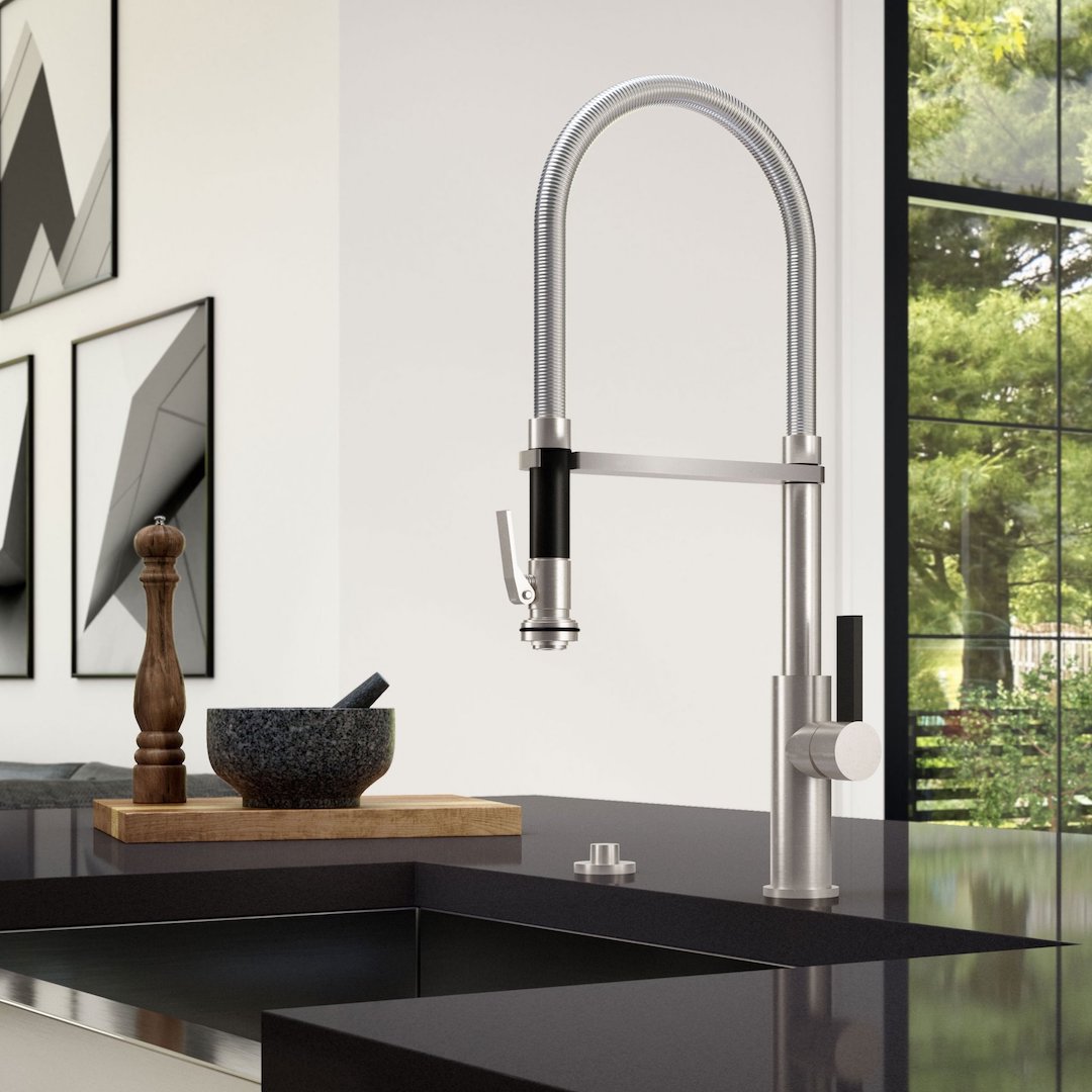 California Faucets silver faucet