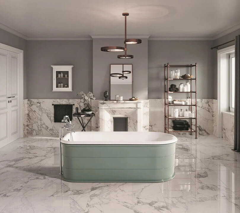 Cheviot green bathtub