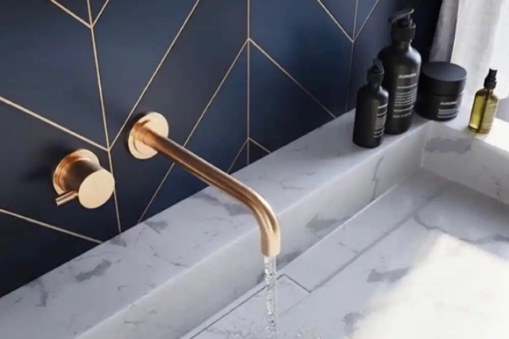 Phylrich gold bathroom faucet