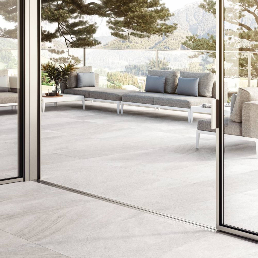 Spec grey flooring tile