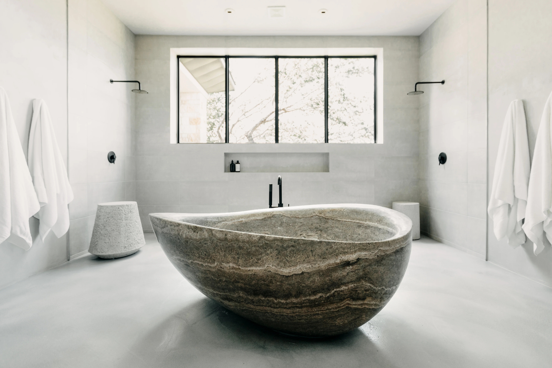 Stone Forest bathroom tub