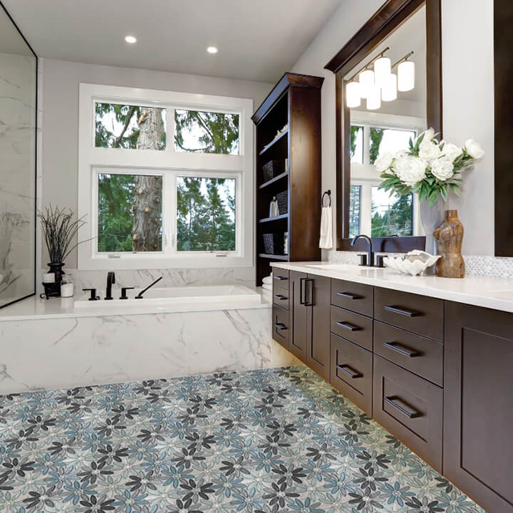 Unique Design Solutions bathroom tile floor